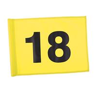 sharprepublic Golf Putting Green Flag - Golf Target Flag - Number 1 Or 18 - Choose Colors - Yellow with Number 18