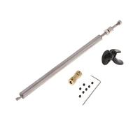 Sharprepublic RC Boat Parts Set - 3mm Shaft Kit + Sleeve + Propeller + Coupler Joint - for 3.17mm Motor Shaft, 8x8x200mm