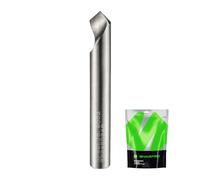SHARPRO Chamfer Router Bits V Groove O Flute Spiral Router Bit 90 Degree 1/4 Inch Shank CNC Carbide V-bit for Engraving and Chamfering Lettering, Ideal for Wood, Metals(HB125-400) and PVC
