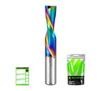 SHARPRO Spiral Groove Cutter 8 mm Shank Downcut 22 mm Cutting Length Milling Cutter for Router, Wood Cutter, Face Cutter, Groove Cutter, CNC