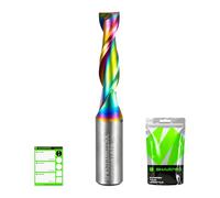 SHARPRO Spiral Groove Cutter 8 mm Shank Upcut, 6 mm with Cutting Diameter 22 mm Cutting Length, Milling Cutter for Router, Wood Cutter, Face Cutter, Groove Cutter, CNC