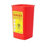 Sharps Bin 1L, Compact Red Needle Disposal Container with Locking Lid, Puncture Resistant & Leak-Proof, Compliant with UK Regulations for Home, Tattoo Studios & Travel