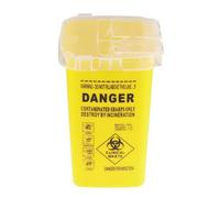 Sharps Bin for Needles - 1L Compact Yellow Needle Disposal Container with Locking Lid - Safe and Leak-Proof Sharps Box for Home, Clinics, Tattoo Parlors & Travel