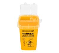 Sharps Bin Plastic Shaver Disposal Case Tattoo Piercing Needles Waste Box Container Yellow