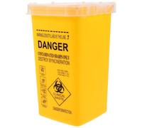 Sharps Bin Sharps Box for Needles, 1L (1000ml) Travel Sharps Bin Small Sharps Bin with Safe Lock, Sharps Containers & Needle Destruction for Tattoo Medical Disposal Biohazard Needle
