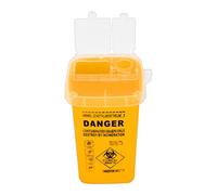 Sharps Container,Sharps Bin Plastic Shaver Disposal Case Tattoo Piercing Needles Waste Box Container Yellow