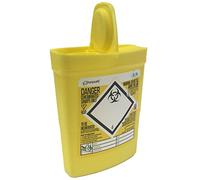 Sharpsafe 0.3L YELLOW BIO HAZARD BLADE SYRINGE NEEDLE CLINICAL LABELLED WASTE SHARPS BOX BINS