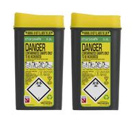 Sharpsafe 200ml Compact Travel Bin, Pack of 2