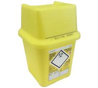 Sharpsafe 4L YELLOW BIO HAZARD BLADE SYRINGE NEEDLE CLINICAL LABELLED WASTE SHARPS BOX BINS