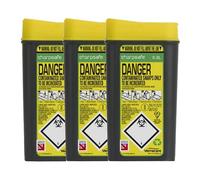 Sharpsafe Disposable Sharps Bin 0.2 litre - Pack of 3