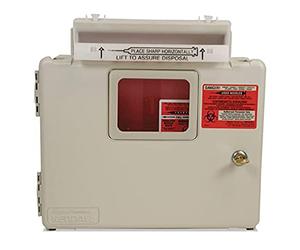 SharpSafety™ 2 and 5 Litre Wall Mounted Sharps Container in the Room