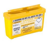 Sharpsguard Bin 1 litre - Yellow