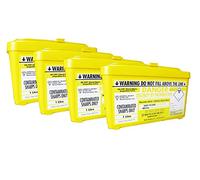 Sharpsguard Bin, 1 Litre, Yellow, Pack of 4