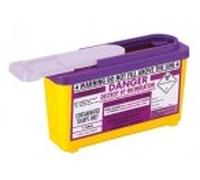 SharpsGuard Cyto Purple Slide Lid 1 Litre Colour Coded Sharps Bin