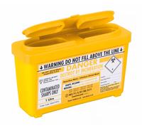 Sharpsguard Yellow Sharps Bin 1L