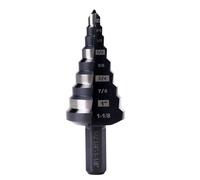 SHARPTOOL M2 HSS Step Drill Bit Unibit, 1/4"-1-1/8", Metal Wood Plastic