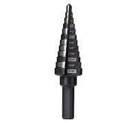 SHARPTOOL M2 HSS Step Drill Bit Unibit, 3/16"-7/8", Metal Wood Plastic