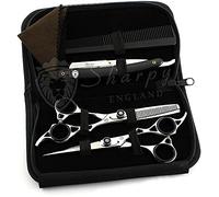SHARPY 6.5inch Professional Barber Hairdressing Scissors Set Salon Hair Cutting Thinning Scissors Comb Cutter Shears Stainless Steel Sliver