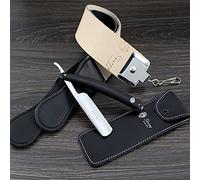 Sharpy - Cut Throat Razor Kit - Straight Razor for Men With Leather Strop & Pouch Set - Hand Made Razor Genuine Leather Strap Belt