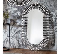 Sharrington Large Oval Wall Mirror - Silver