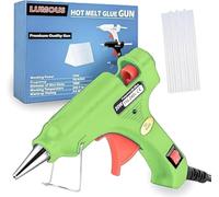 SHARRLA Hot Glue Gun, UK Plug Mini Heats Up Glue Gun for Crafts, Hobby, Craft, Home Repairs, Fabric, Wood, Glass, Card, ON-Off Switch for DIY Arts (Green Glue Gun)