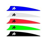 SHARROW 100pcs Archery Vanes 2" 3" 4" Plastic Arrow Feathers TPU Fletching Rubber Fletches for DIY Carbon Arrows (Green 1, 4"')