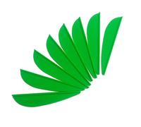 SHARROW 100pcs Plastic Arrow Vane 2 inch Fletching Feathers for DIY Arrow Archery (Green)