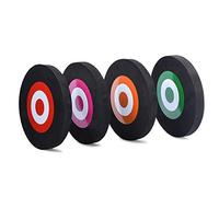 SHARROW 2pcs EVA Foam Archery Target Round Moving Arrow Target Face 25cm for Arrow Hunting Carbon Fiberglass Practice Game (Black)