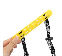 SHARROW Archery Arm Guard Plastic Adjustable Armguard Forearm Safe Protective Gear HB101 for Youth Adult Target Shooting Practice (Yellow)