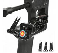 SHARROW Archery Arrow Rest Compound Bow Arrow Launcher Adjustable Aluminum Arrow Rest with 3 Replaceable Steel Plates