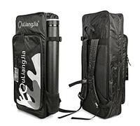 SHARROW Archery Backpack Takedown Recurve Bow Case Carry Bow Bag Back Pack Carrier Transport Storage Bag with Arrow Quiver (Black)