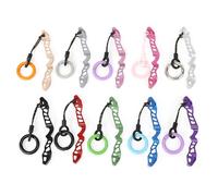 SHARROW Creative Keychain Pendant Archery Bow Riser Keyrings Aluminum Alloy CNC Keychain, Multi-Colour, Great Gift for Men, Women (Silver)