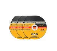 Sharrqing Metal Cut Off Wheel Cutting Disc 3/4.5/5 Inch For Angle Grinder Resin Disc 125mm Slice Grinding Blade Cutter For Iron(75x1.6x9.5mm,3pcs)