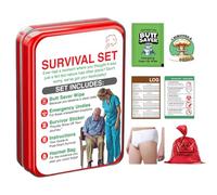 Shárt Survival Set 6 Items Poop Prank Stuff With Butt Wipes Underwear Shart Survival Set With Hazmat Bag Poop Prank Gag Gift Doo Doo Disaster Defense Fun Birthday April Fools New Year Joke Gift