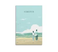 SHARU I EBRHU A Scene at The Sea Poster Wall Art Canvas Poster Modern Painting for Living Room Bed Room 24x36inch(60x90cm) Unframe-style