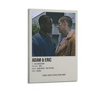 SHARU I EBRHU Adam & Eric from Sex Education Poster Wall Art Canvas Poster Modern Painting for Living Room Bed Room 24x36inch(60x90cm) Frame-style