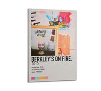SHARU I EBRHU Berkley's on Fire - SWMRS Poster Wall Art Canvas Poster Modern Painting for Living Room Bed Room 24x36inch(60x90cm) Frame-style