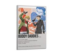 SHARU I EBRHU Buddy Daddies Poster Wall Art Canvas Poster Modern Painting for Living Room Bed Room 08x12inch(20x30cm) Frame-style