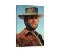 SHARU I EBRHU Clint Eastwood Poster Wall Art Canvas Poster Modern Painting for Living Room Bed Room 20x30inch(50x75cm) Frame-style
