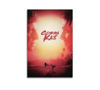 SHARU I EBRHU Cobra Kai1 Poster Wall Art Canvas Poster Modern Painting for Living Room Bed Room 16x24inch(40x60cm) Unframe-style