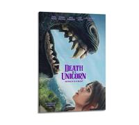 SHARU I EBRHU Death of A Unicorn Poster Wall Art Canvas Poster Modern Painting for Living Room Bed Room 20x30inch(50x75cm) Frame-style
