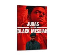 SHARU I EBRHU Judas And The Black Messiah Poster Wall Art Canvas Poster Modern Painting for Living Room Bed Room 20x30inch(50x75cm) Frame-style