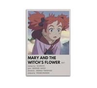 SHARU I EBRHU Mary And The Witch's Flower Poster Wall Art Canvas Poster Modern Painting for Living Room Bed Room 16x24inch(40x60cm) Unframe-style