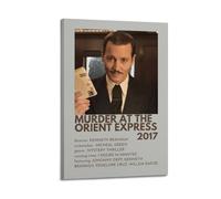 SHARU I EBRHU Murder at The Orient Express Poster Wall Art Canvas Poster Modern Painting for Living Room Bed Room 12x18inch(30x45cm) Frame-style