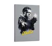 SHARU I EBRHU Othello Poster Wall Art Canvas Poster Modern Painting for Living Room Bed Room 16x24inch(40x60cm) Frame-style
