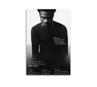SHARU I EBRHU Please Excuse Me For Being Antisocial by Roddy Ricch Poster Wall Art Canvas Poster Modern Painting for Living Room Bed Room 12x18inch(30x45cm) Unframe-style
