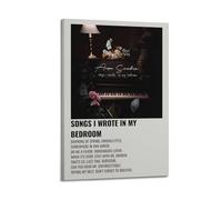 SHARU I EBRHU Songs I Wrote in My Bedroom Poster Wall Art Canvas Poster Modern Painting for Living Room Bed Room 12x18inch(30x45cm) Frame-style