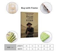 SHARU I EBRHU The Ballad of Lefty Brown Poster Wall Art Canvas Poster Modern Painting for Living Room Bed Room 16x24inch(40x60cm) Frame-style