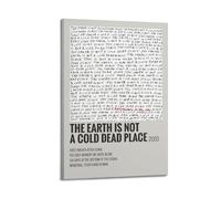 SHARU I EBRHU The Earth Is Not A Cold Dead Place Poster Wall Art Canvas Poster Modern Painting for Living Room Bed Room 12x18inch(30x45cm) Frame-style