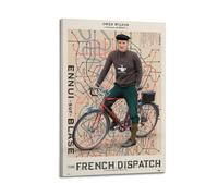 SHARU I EBRHU The French Dispatch Poster Wall Art Canvas Poster Modern Painting for Living Room Bed Room 12x18inch(30x45cm) Frame-style